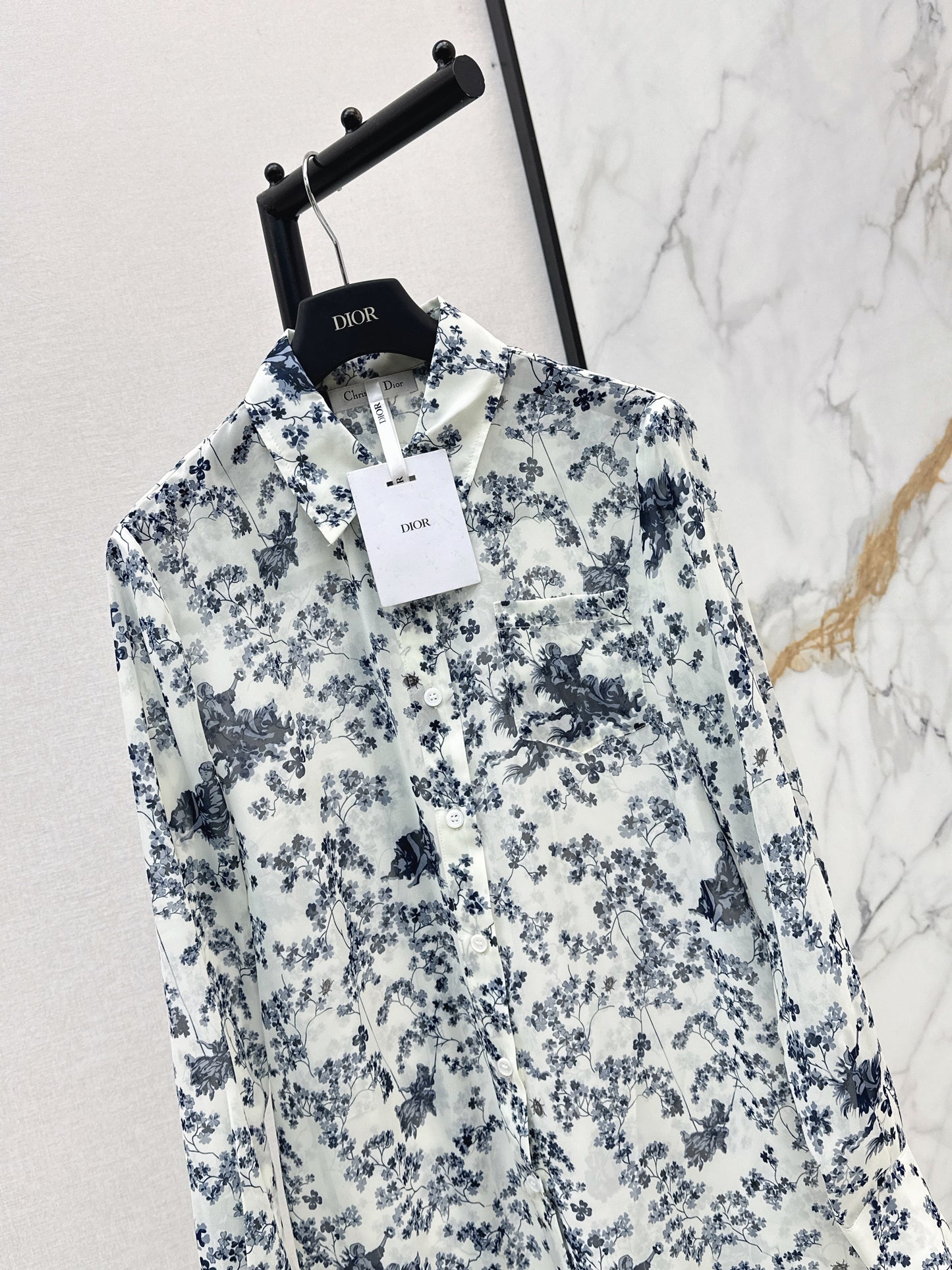 26ss Floral-Print Shirt