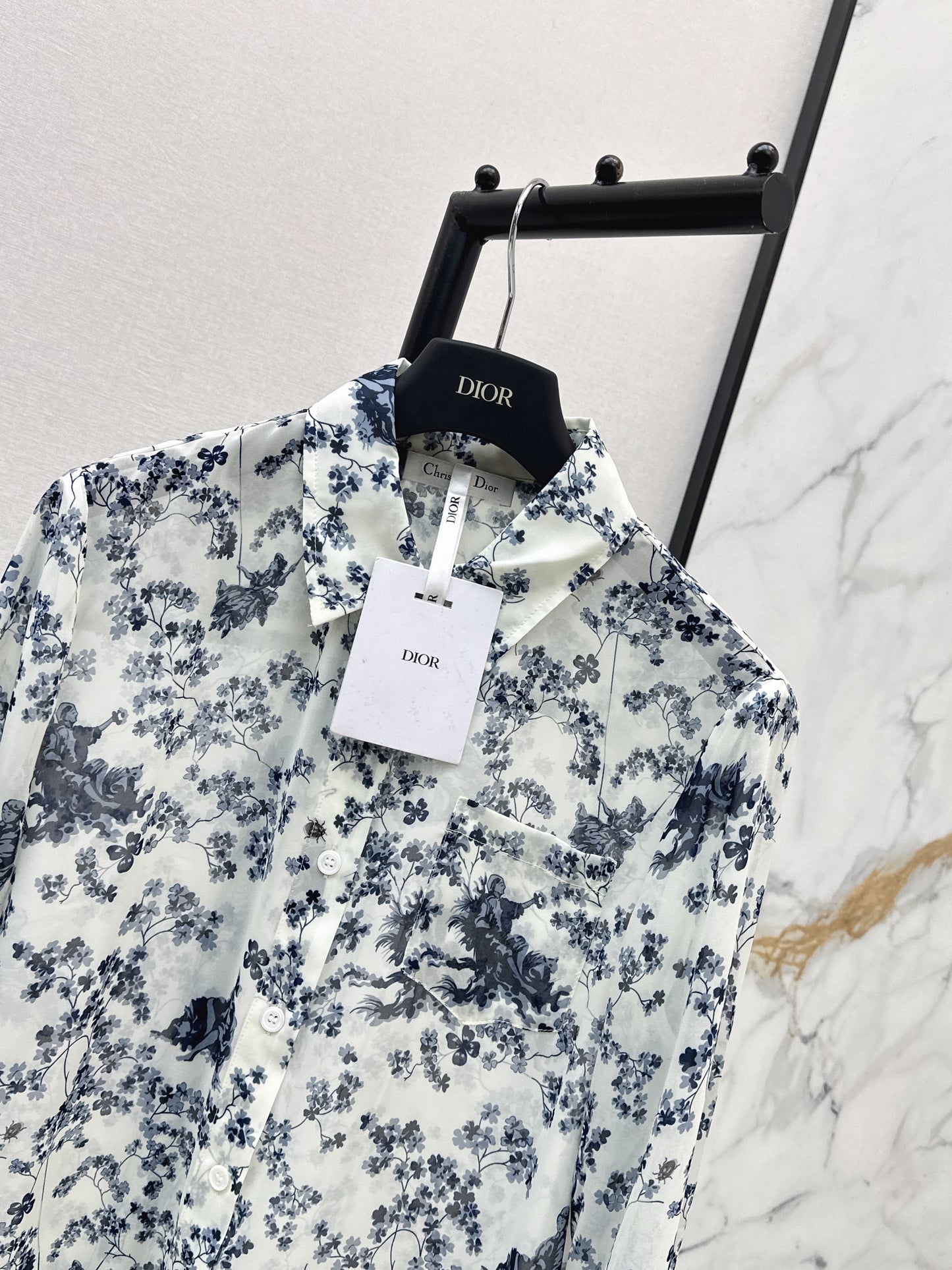 26ss Floral-Print Shirt