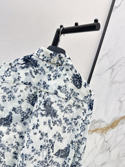 26ss Floral-Print Shirt
