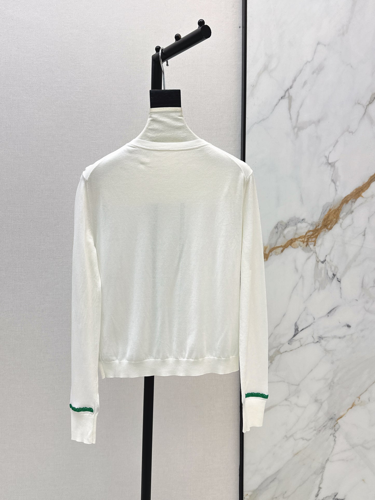 26ss Color-blocked Trim Cardigan