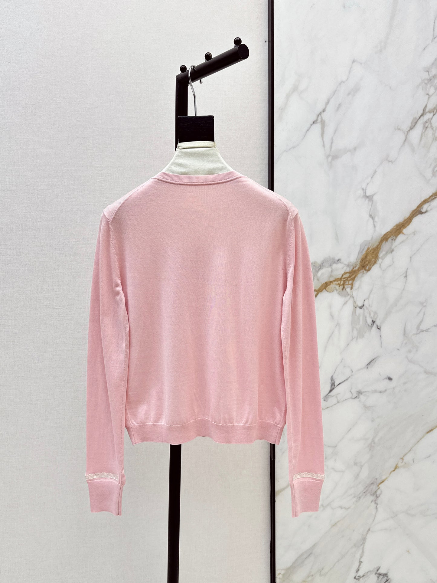 26ss Color-blocked Trim Cardigan