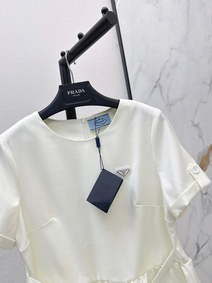 26ss Cinched Waist Tie Dress