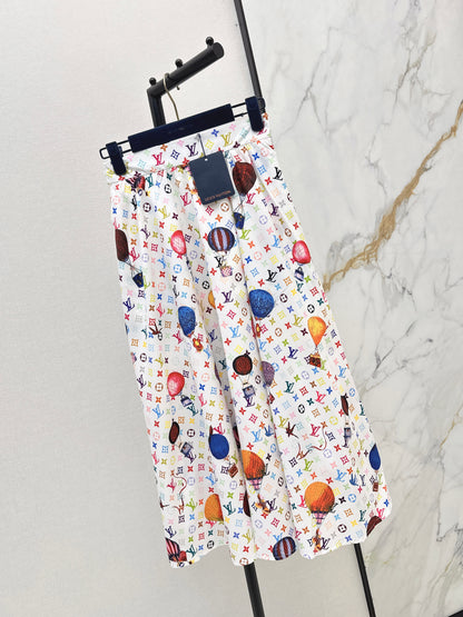26ss Umbrella-shaped half skirt