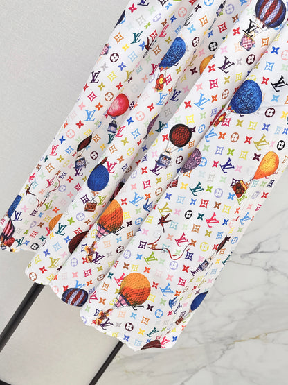 26ss Umbrella-shaped half skirt