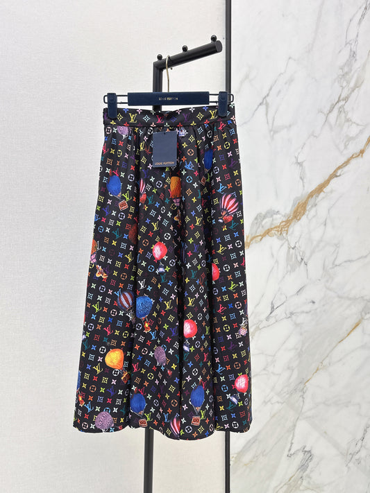 26ss Umbrella-shaped half skirt