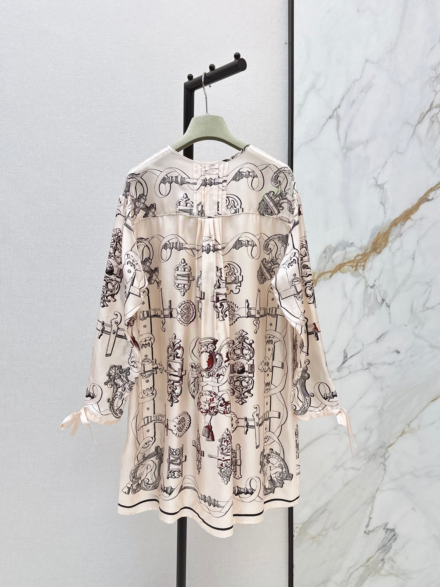 26ss Tie Waist Elegant Dress