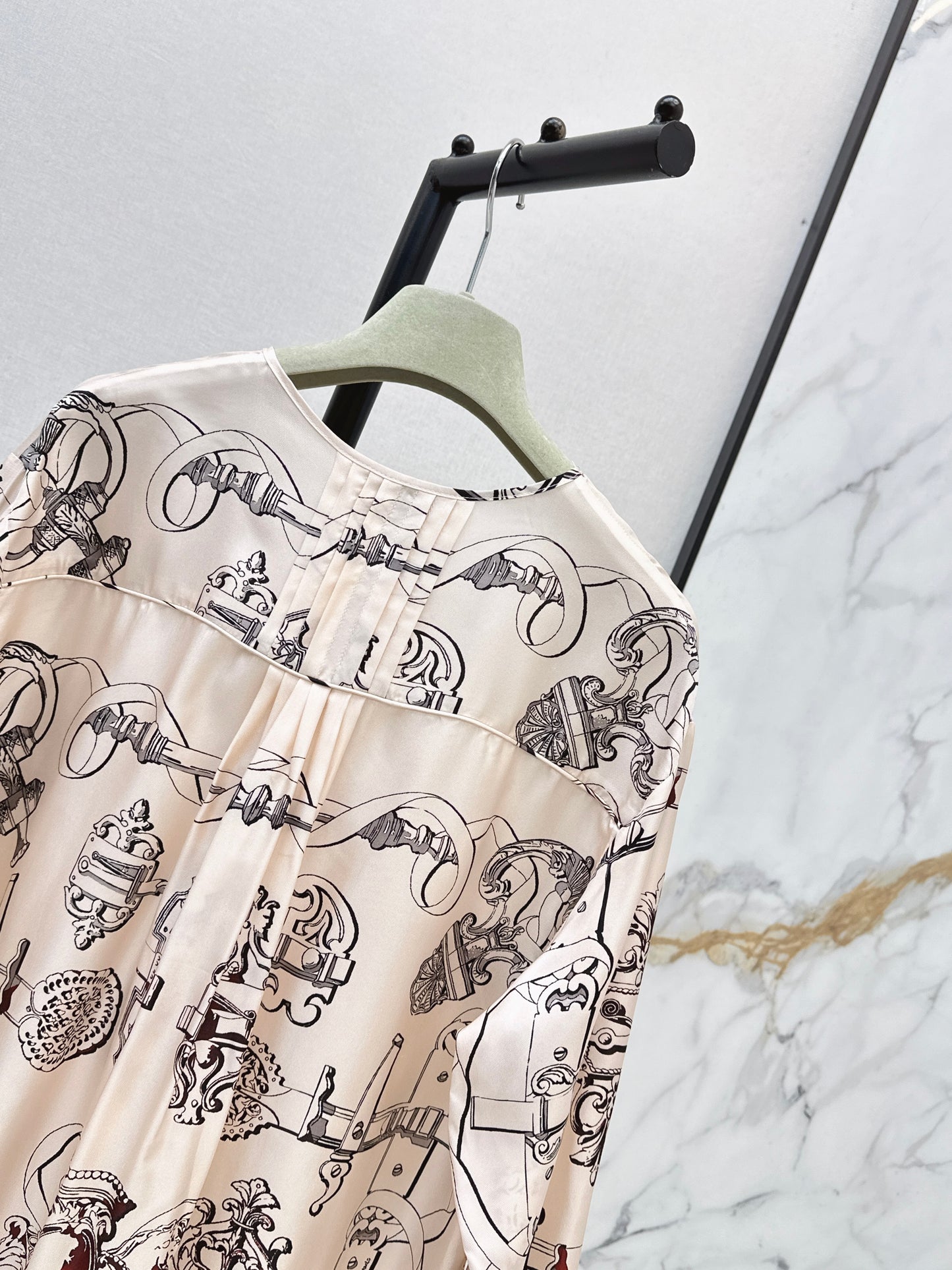 26ss Tie Waist Elegant Dress
