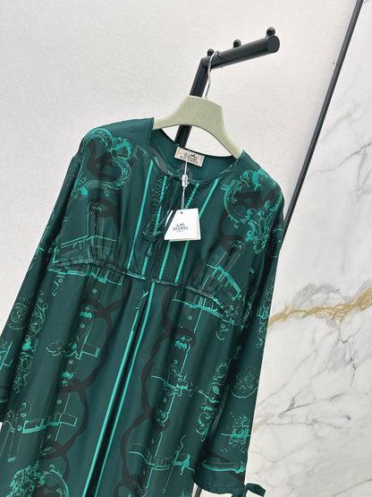 26ss Tie Waist Elegant Dress