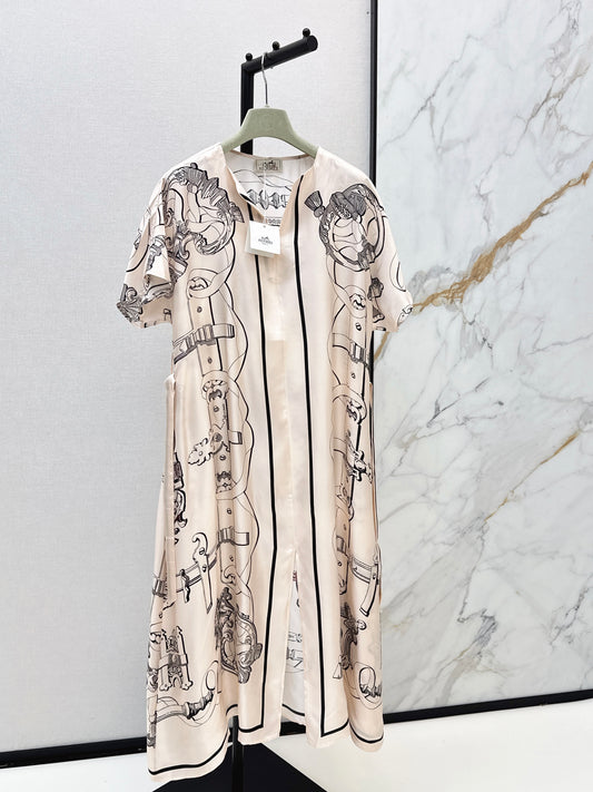 26ss Kaftan Split Dress