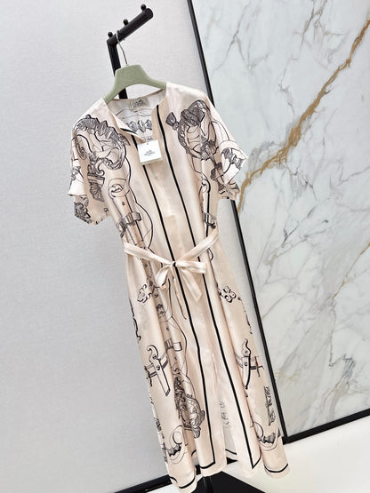 26ss Kaftan Split Dress