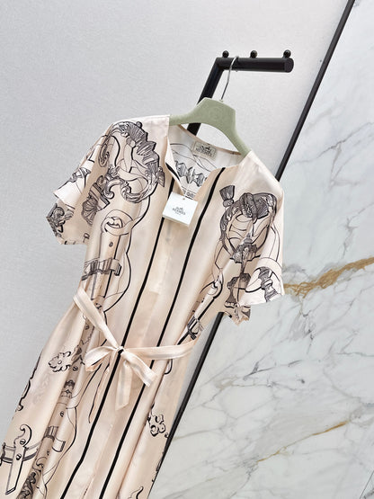 26ss Kaftan Split Dress