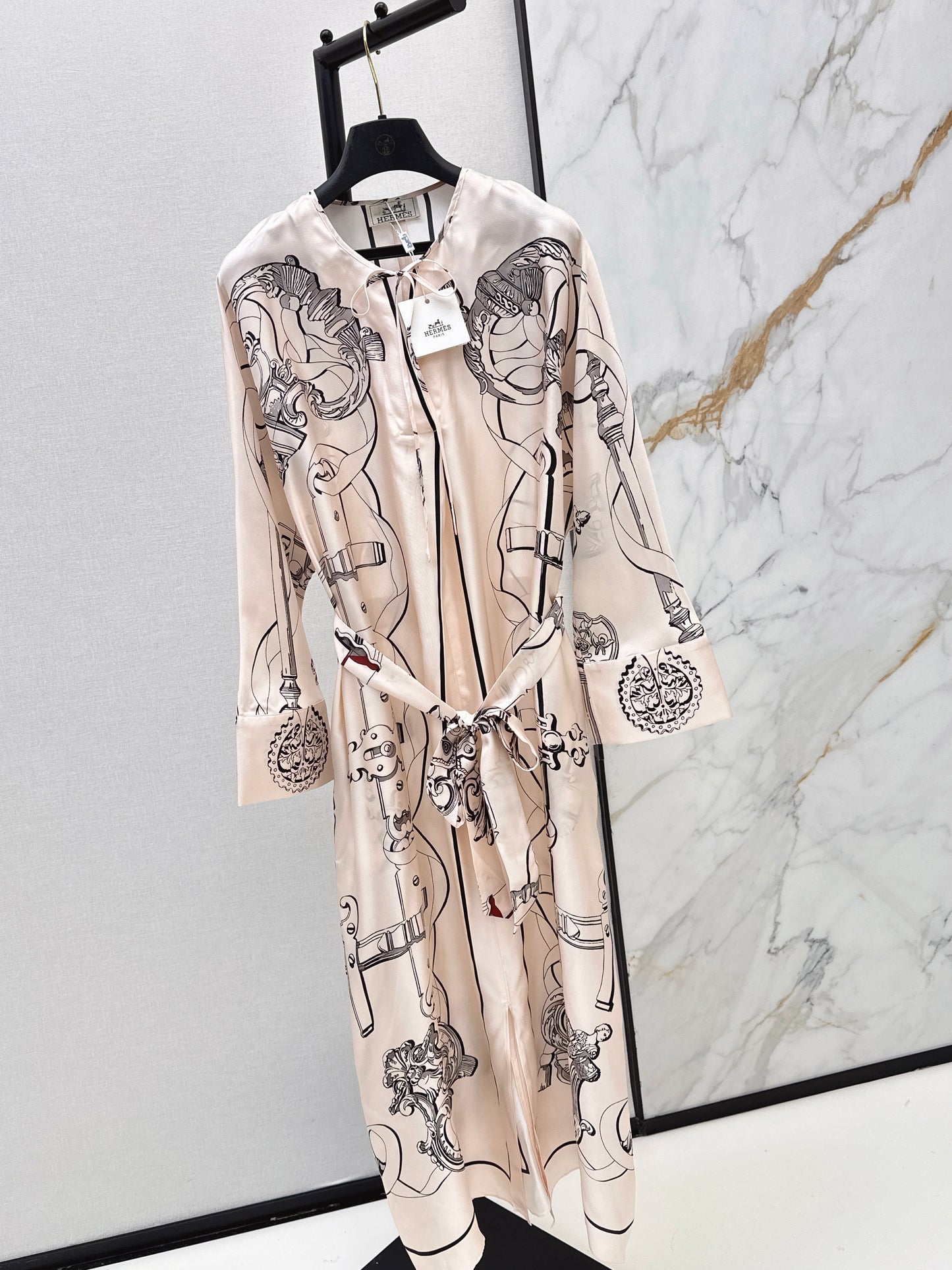 26ss Batwing Sleeve Elegant Dress