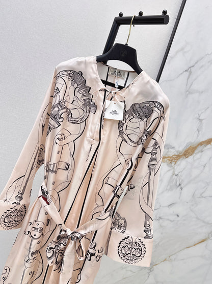 26ss Batwing Sleeve Elegant Dress