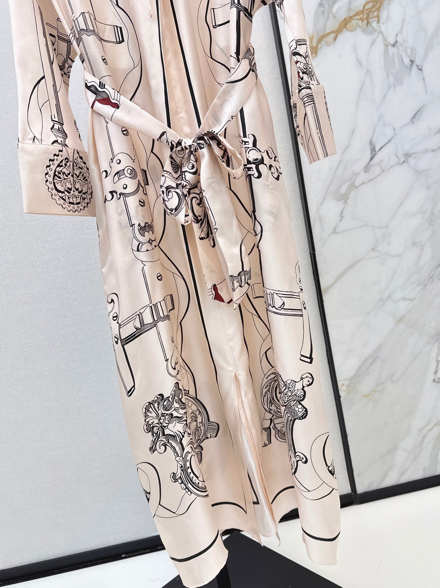 26ss Batwing Sleeve Elegant Dress