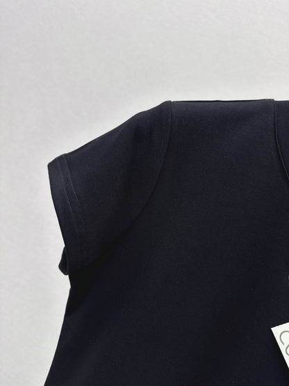 26ss Embroidered Pattern Slim Fit T-Shirt