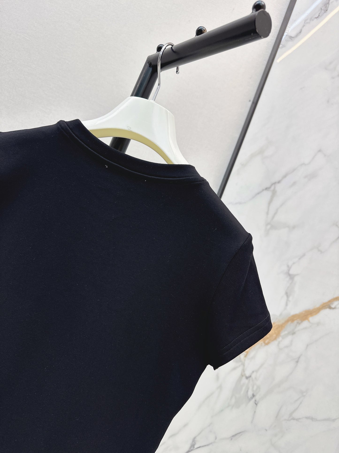 26ss Embroidered Pattern Slim Fit T-Shirt