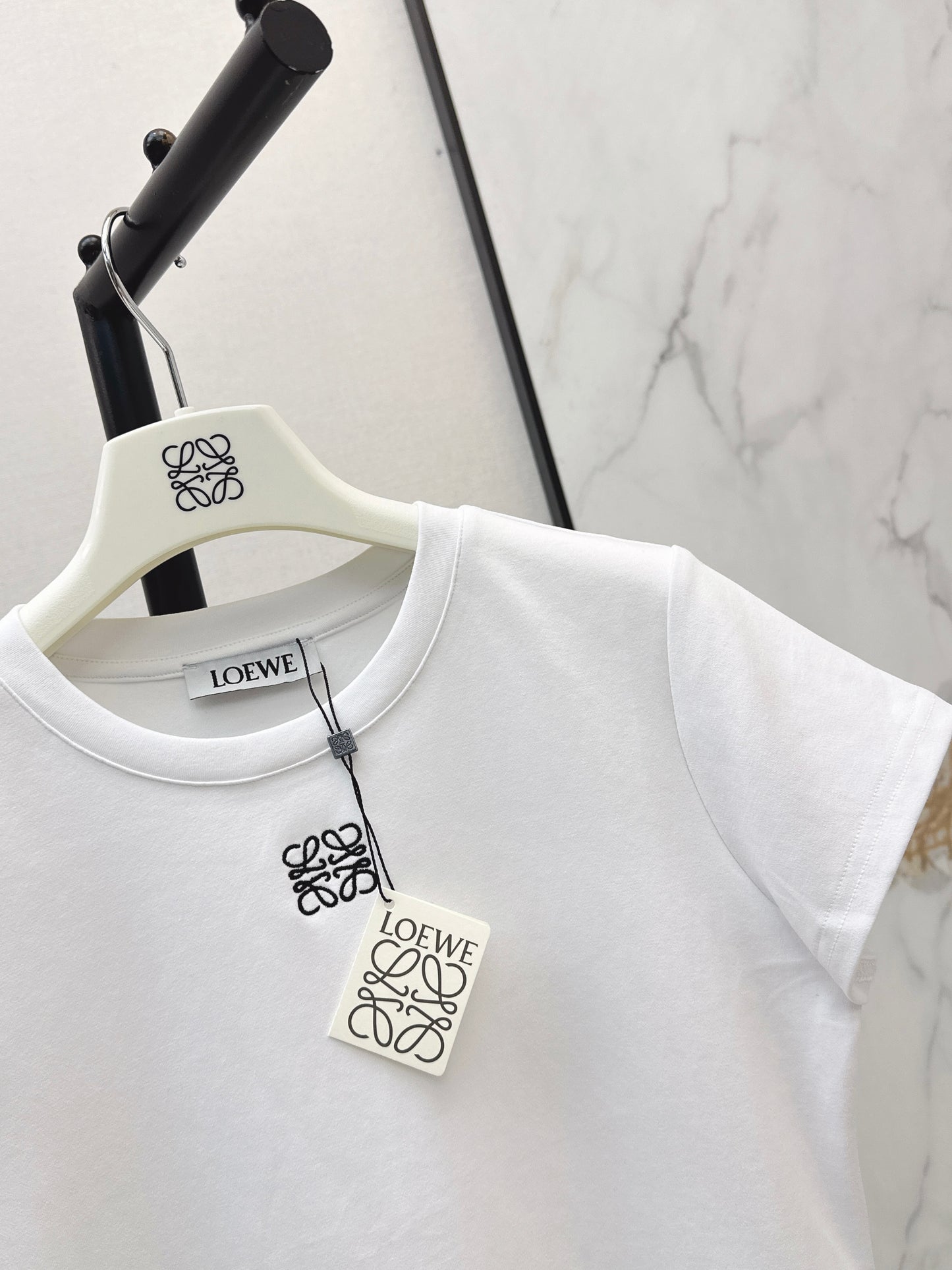 26ss Embroidered Pattern Slim Fit T-Shirt