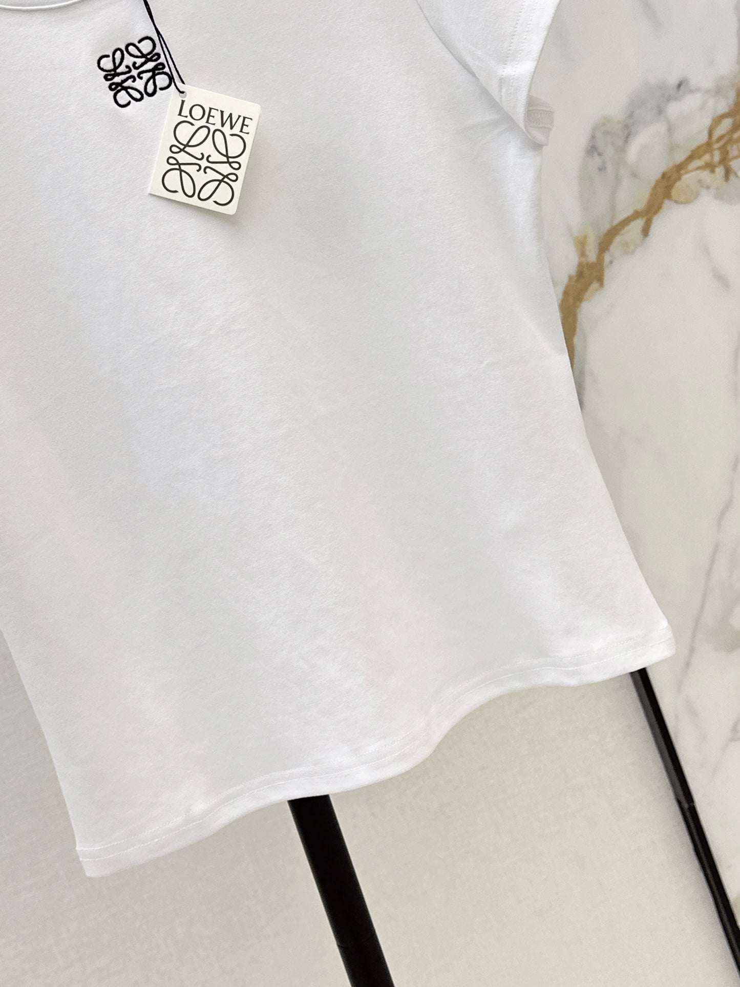 26ss Embroidered Pattern Slim Fit T-Shirt