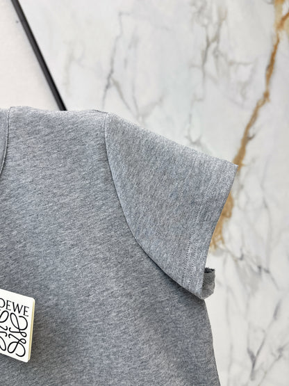26ss Embroidered Pattern Slim Fit T-Shirt