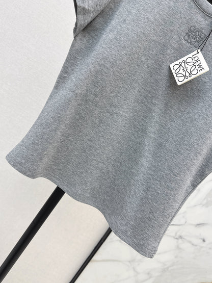26ss Embroidered Pattern Slim Fit T-Shirt