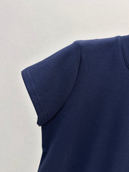 26ss Embroidered Pattern Slim Fit T-Shirt