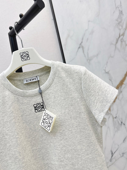 26ss Embroidered Pattern Slim Fit T-Shirt