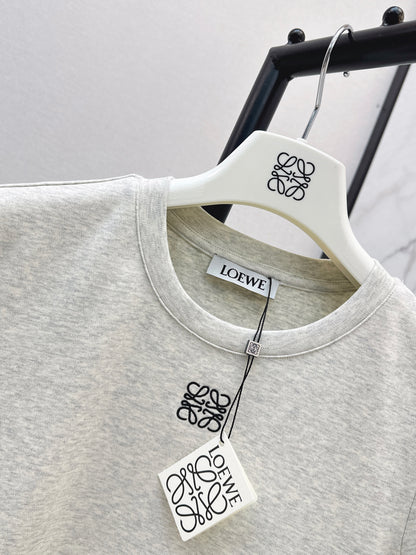 26ss Embroidered Pattern Slim Fit T-Shirt