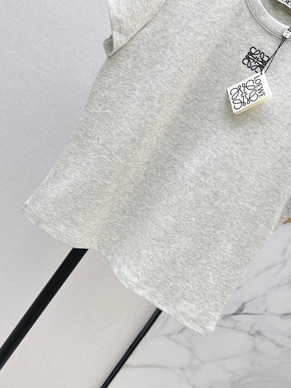 26ss Embroidered Pattern Slim Fit T-Shirt