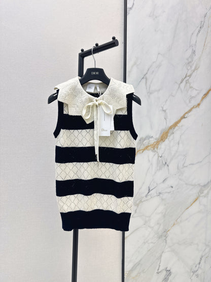 26ss Hollow Lace Knit Vest