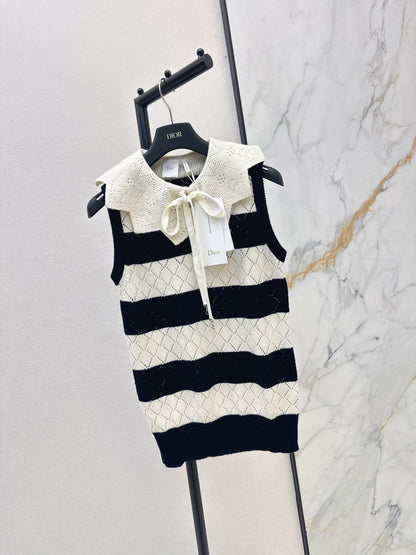 26ss Hollow Lace Knit Vest