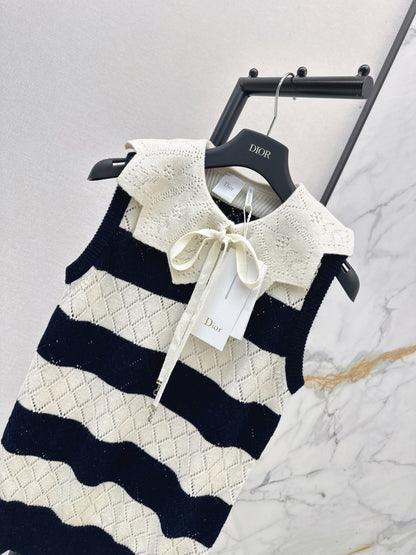 26ss Hollow Lace Knit Vest
