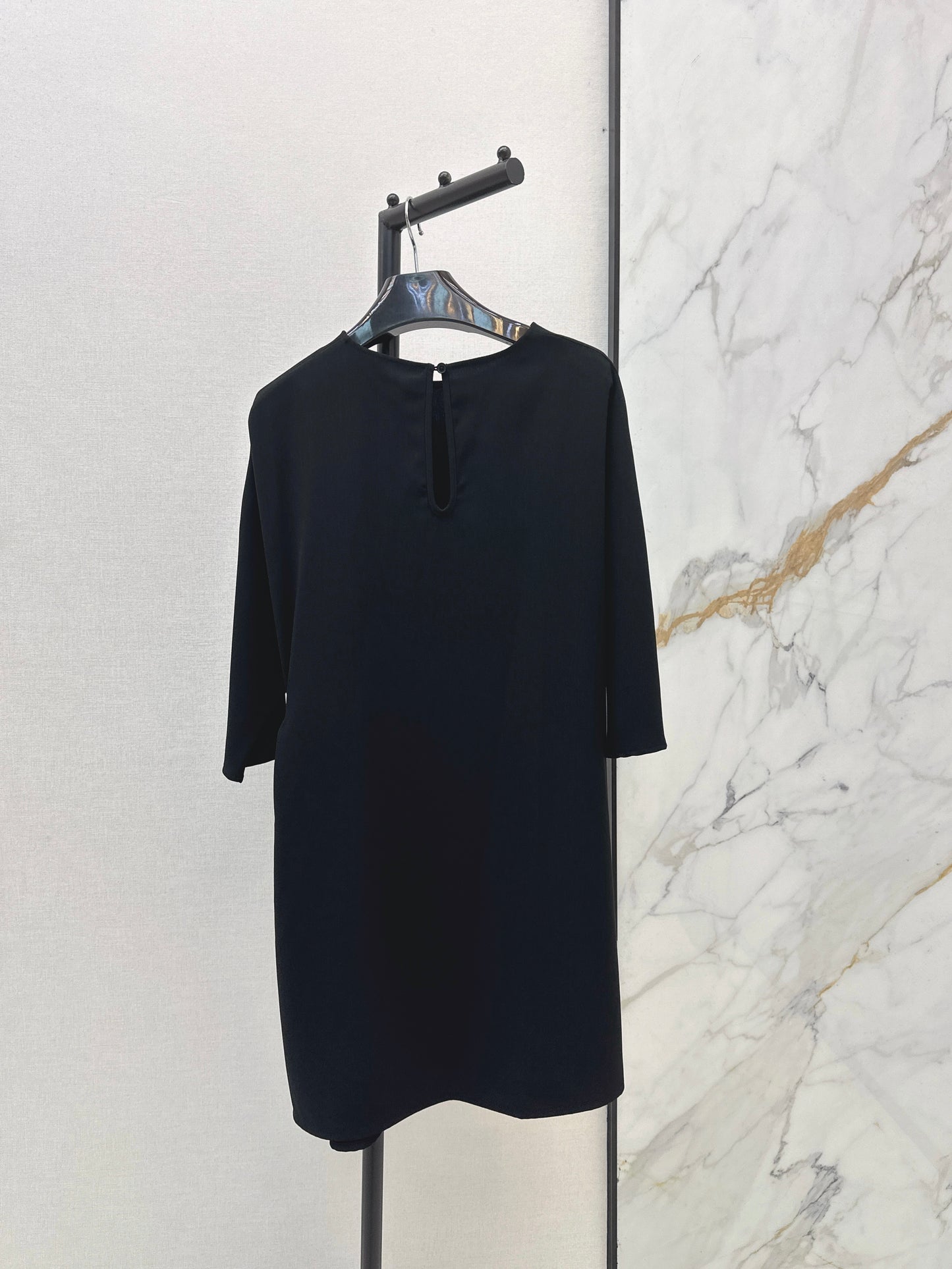 26ss Metal Chain Decorative Dress