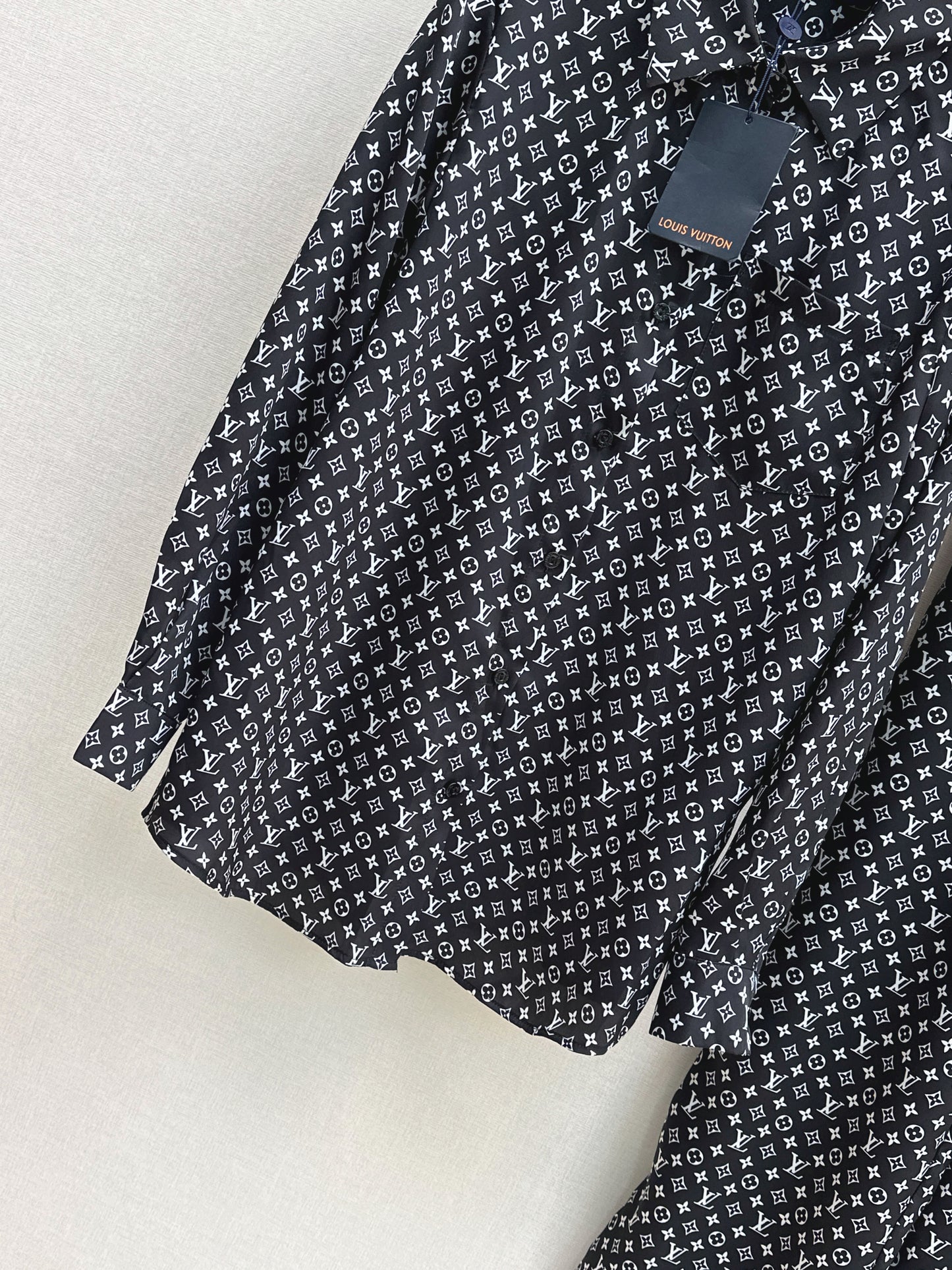 26ss Monogram Pattern Long-Sleeve Shirt / Straight-Leg Pants