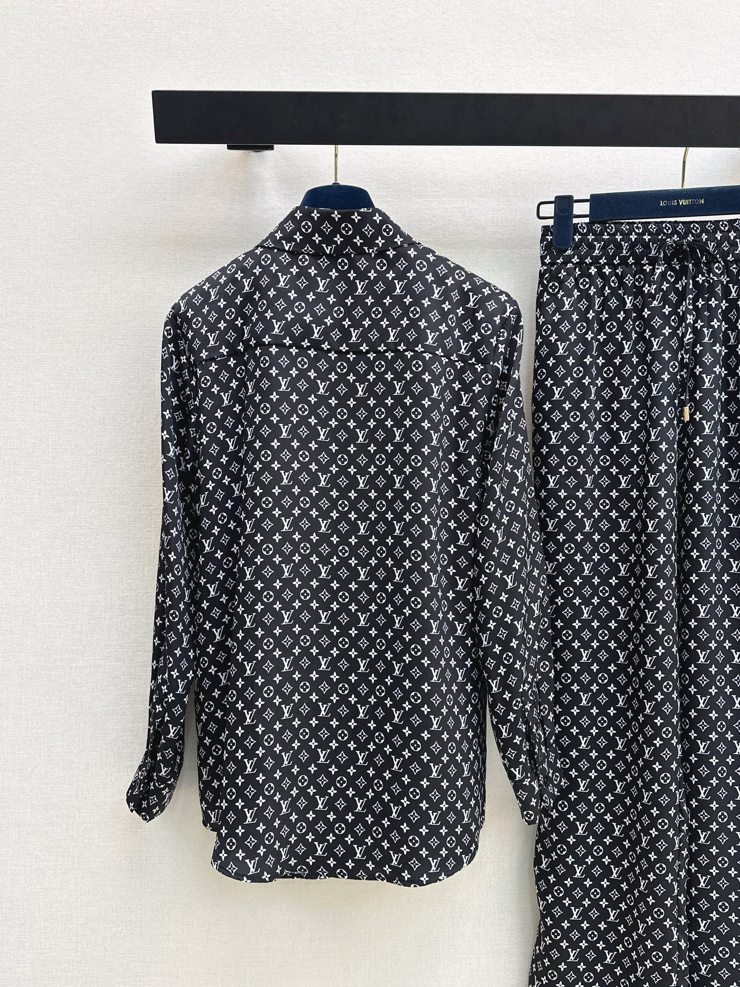 26ss Monogram Pattern Long-Sleeve Shirt / Straight-Leg Pants