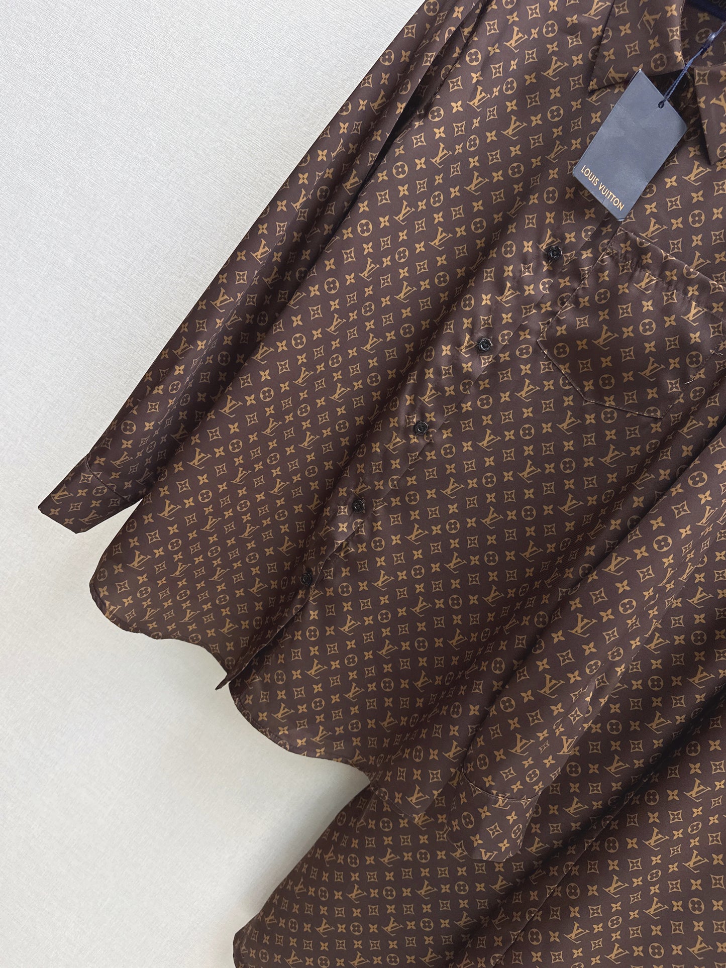 26ss Monogram Pattern Long-Sleeve Shirt / Straight-Leg Pants