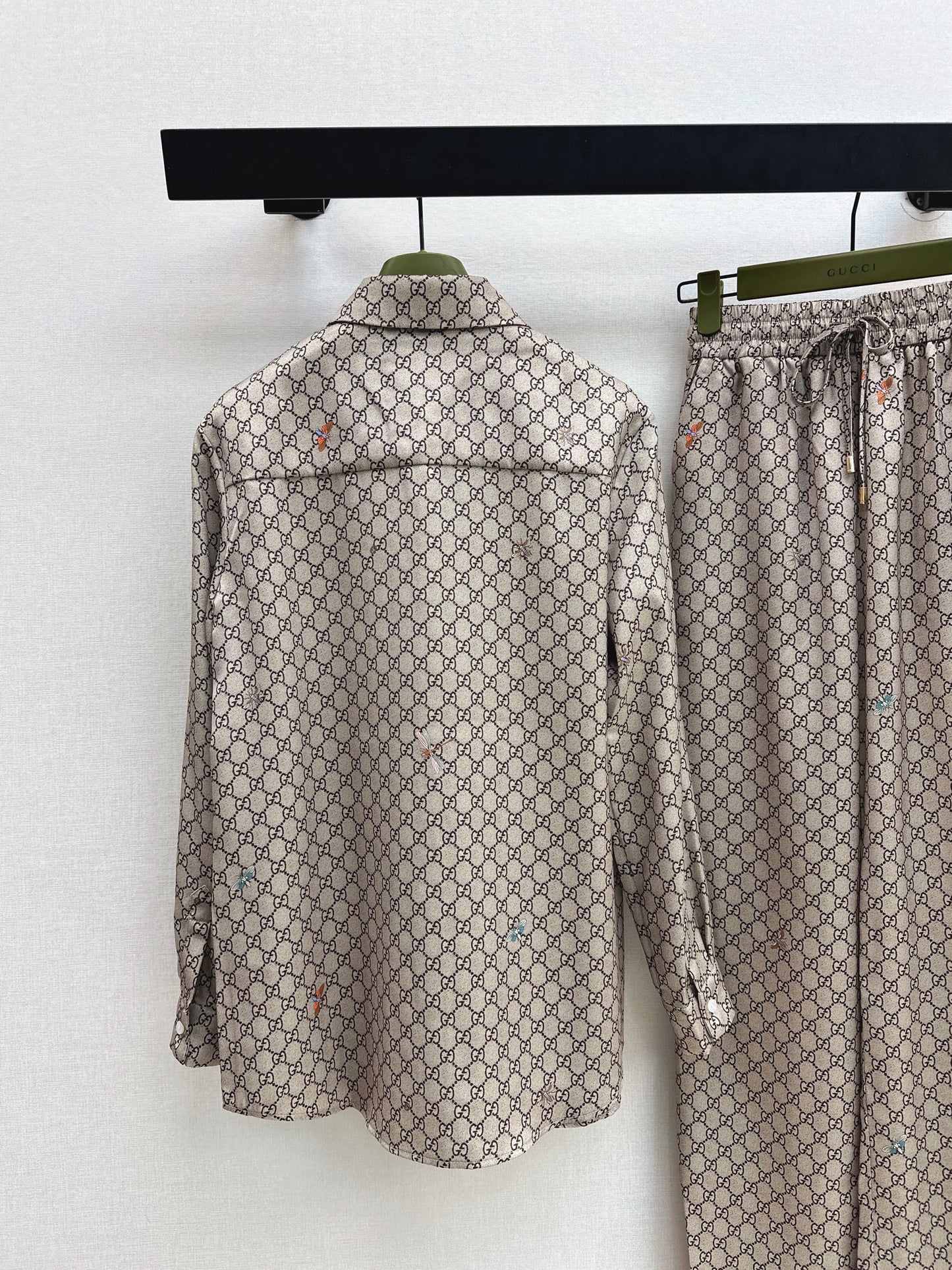 26ss Monogram Long-Sleeve Shirt / Straight-Leg Pants
