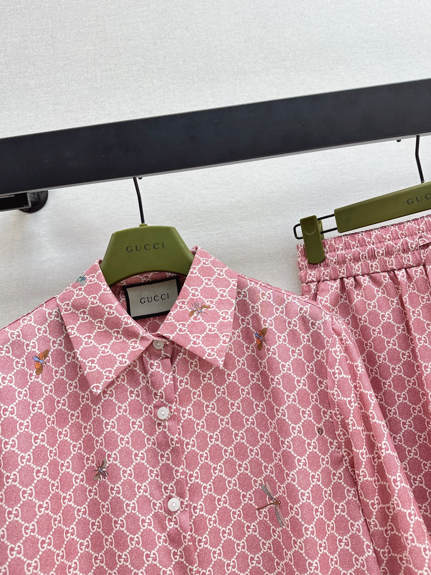 26ss Monogram Long-Sleeve Shirt / Straight-Leg Pants
