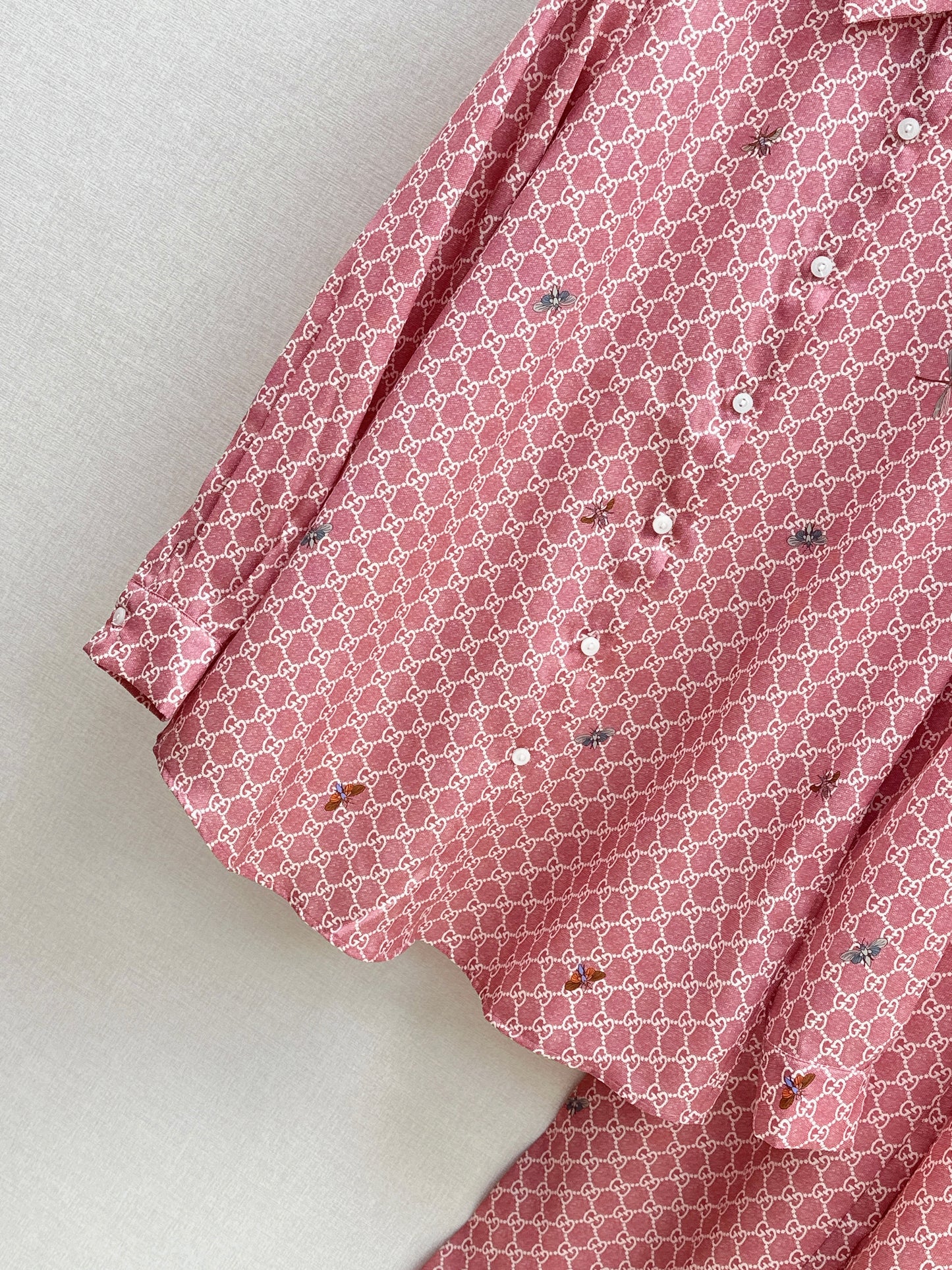 26ss Monogram Long-Sleeve Shirt / Straight-Leg Pants