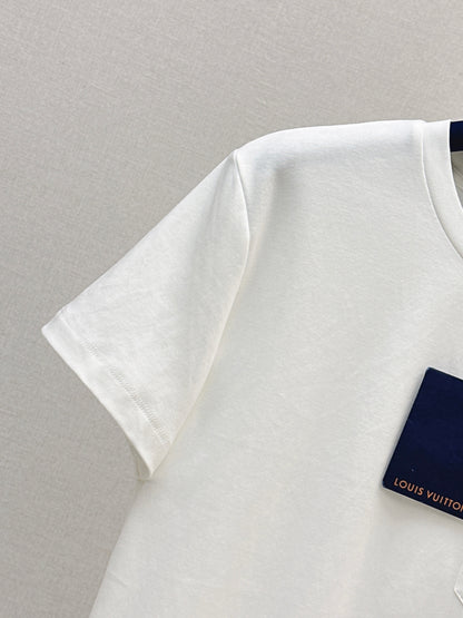 26ss Letter Embroidery Decorative T-Shirt