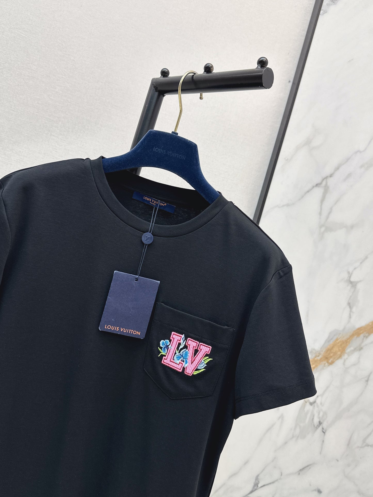 26ss Letter Embroidery Decorative T-Shirt