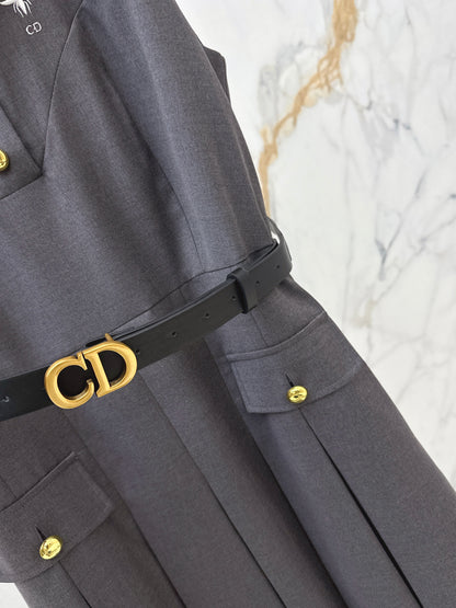 26ss Collared Pleated Dress