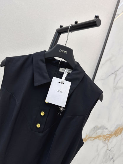 26ss Collared Pleated Dress