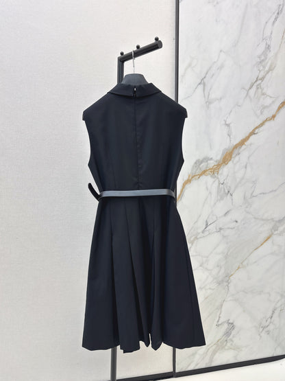 26ss Collared Pleated Dress