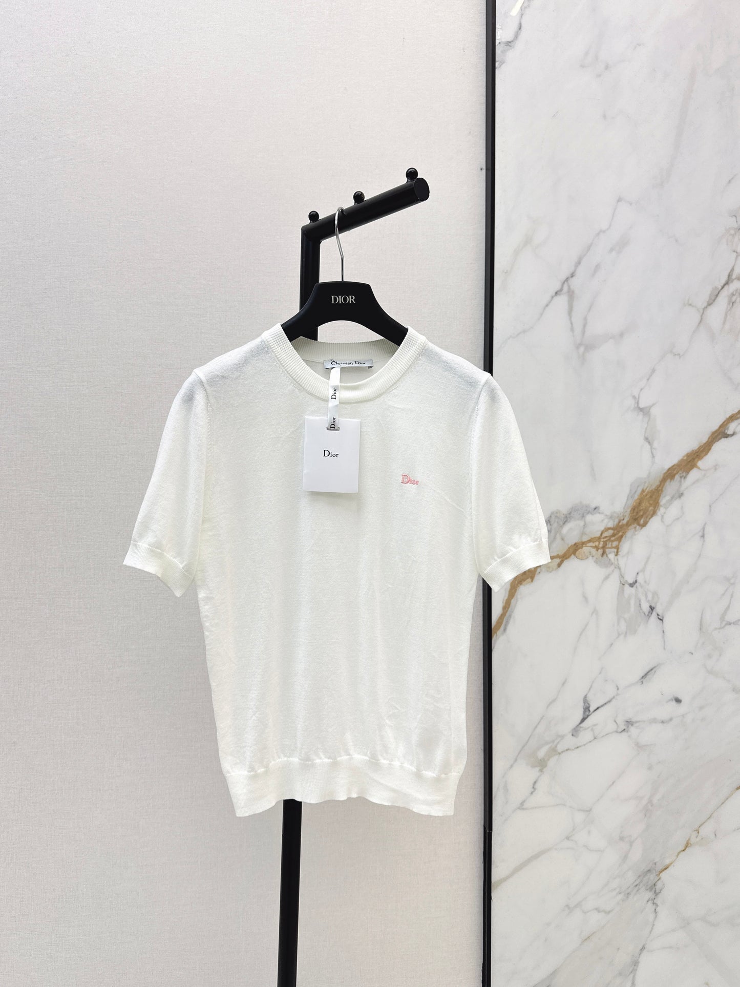 26ss Letter Embroidery Short Sleeve