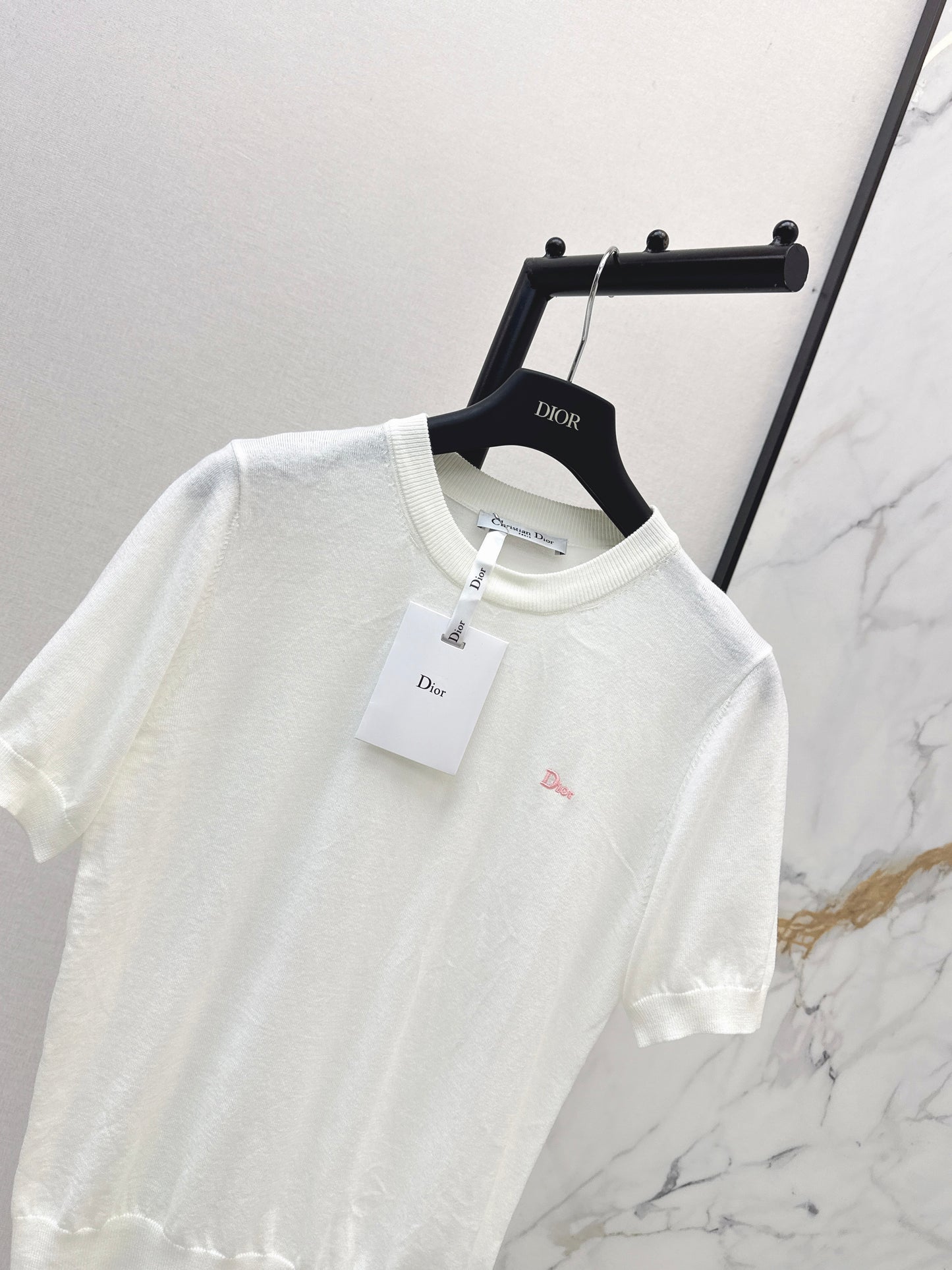 26ss Letter Embroidery Short Sleeve