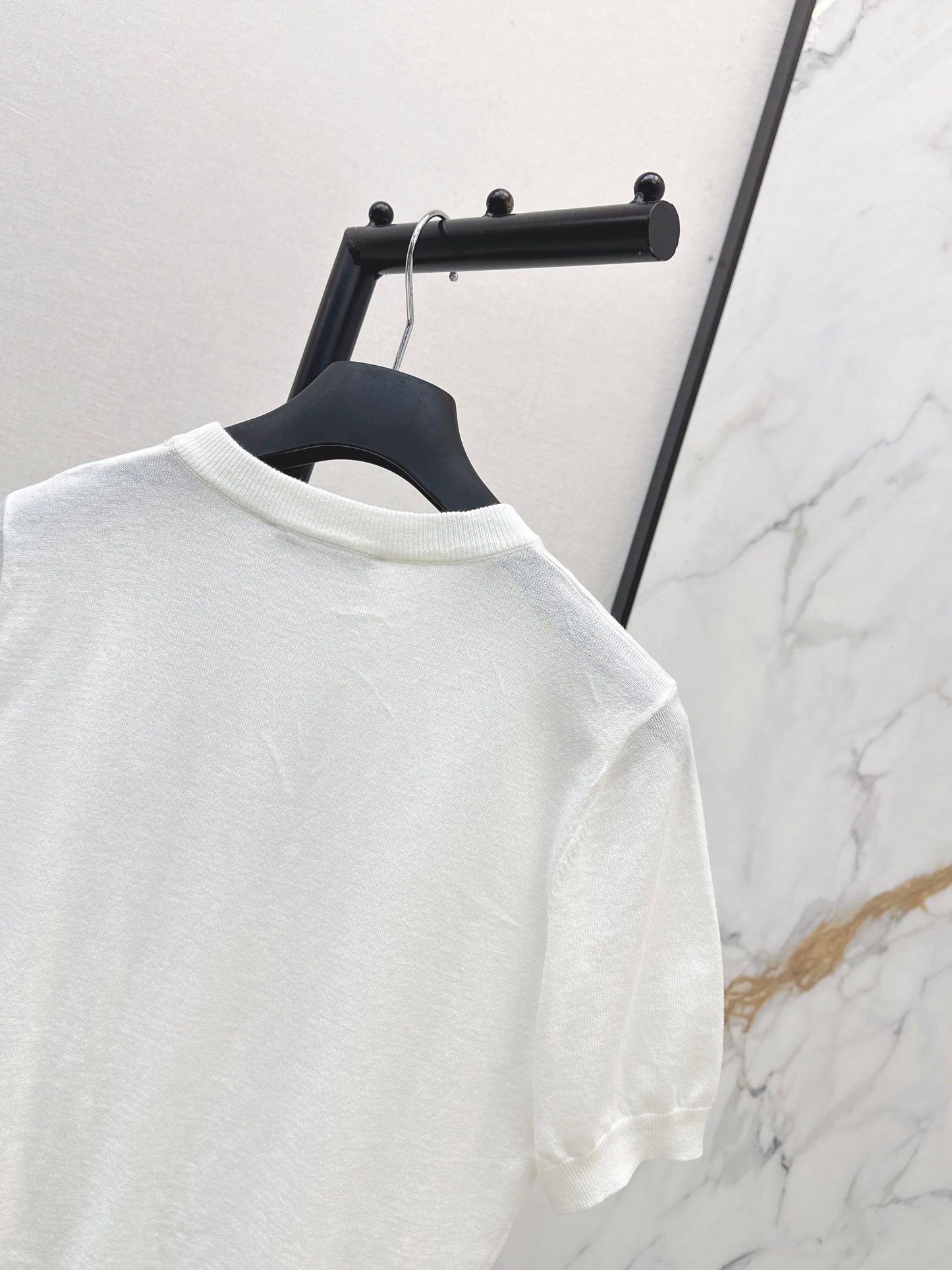 26ss Letter Embroidery Short Sleeve
