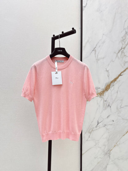 26ss Letter Embroidery Short Sleeve