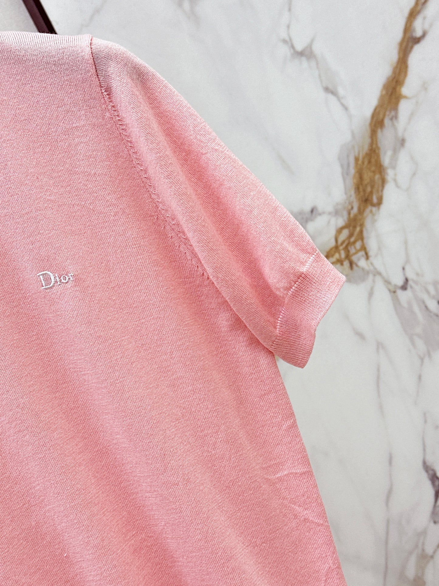 26ss Letter Embroidery Short Sleeve