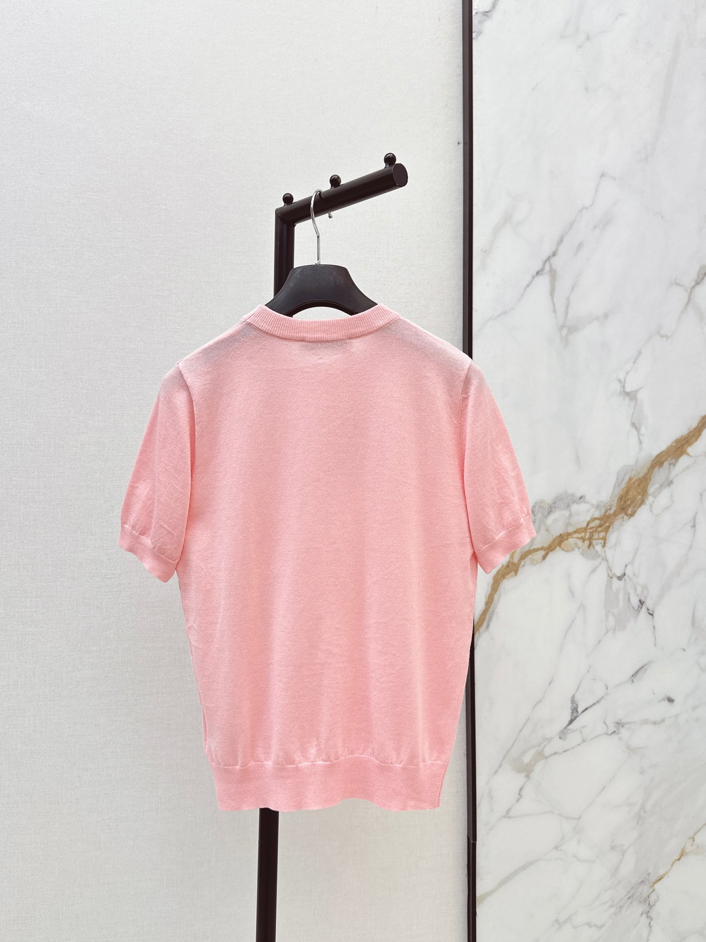 26ss Letter Embroidery Short Sleeve