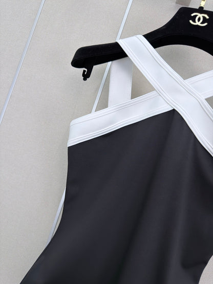 Cross-body swimsuit